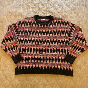 Zara Argyle Jacquard Sweater - 5755/343